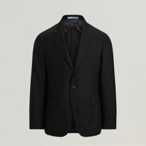 POLO RALPH LAUREN Men’s Soft Tailored Wool Oxford Jacket Black 40L New